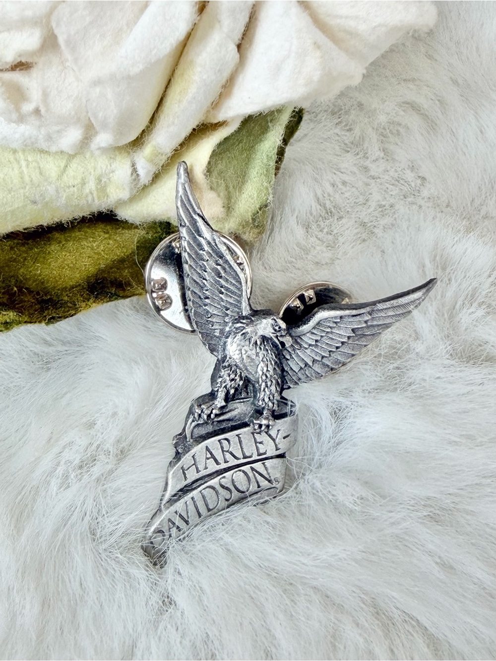 Harley-Davidson VINTAGE PEWTER  1990’s collection Eagle Pin